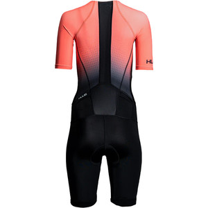 2023 Huub Mujer Commit Long Course Trisuit COMWLCSBC - Black / Coral